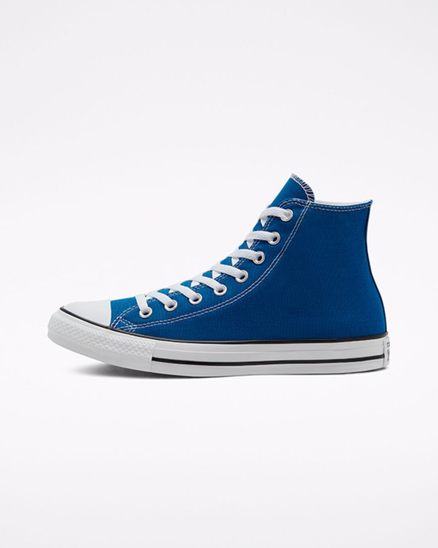 Zapatillas Altas Converse Chuck Taylor All Star Classic Mujer Azules Blancas | PE PL42W8